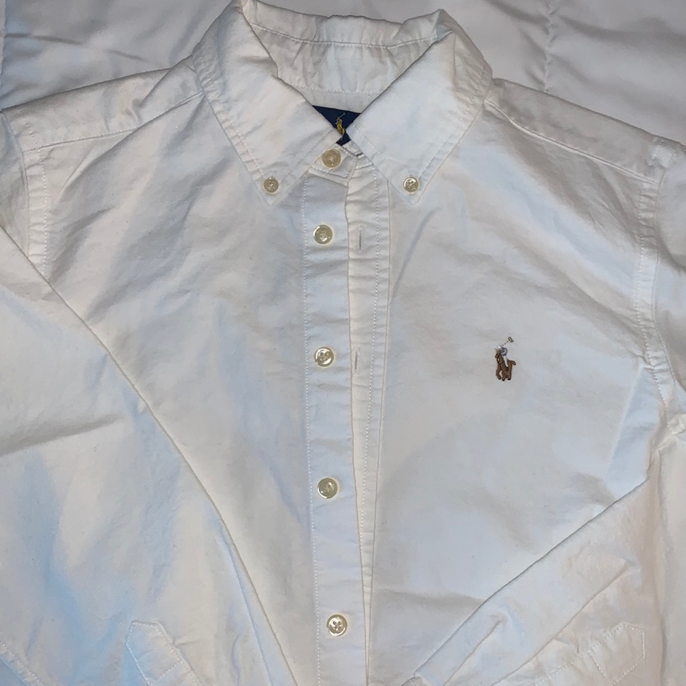 Ralph Lauren long sleeve Girls button down.